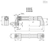 Elesa Stainless steel tube, front mounting, M.1043/20-400-SST M.1043-SST